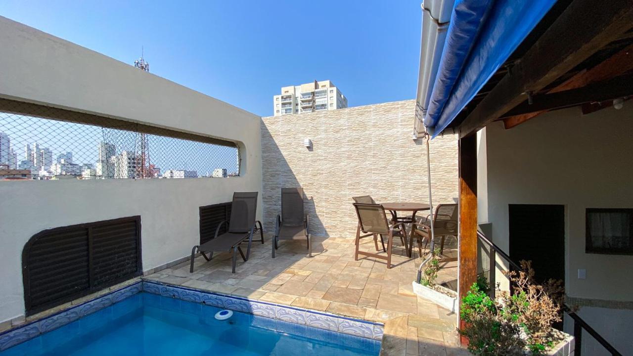 Cobertura De 3 Quartos Com Churrasqueira E Piscina *